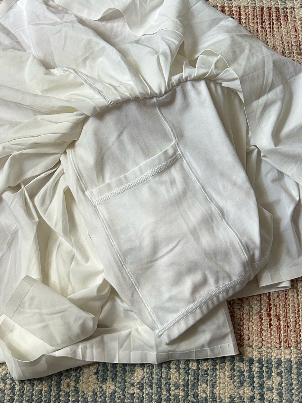 🎾AERIE Offline Pleated Tennis Skort Real Me Athletic White Mini Skirt - Small - Picture 7 of 8